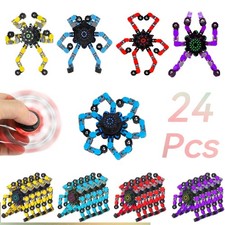 24pcs Transformable Fidget Spinners Children's Advanced Fidget Toys for Stres...