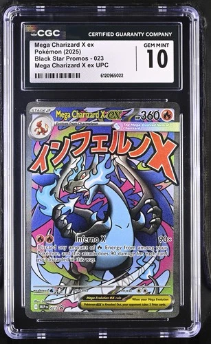 Mega Charizard X Ex Mega Charizard X Ex Upc Black Star Promos 023 CGC 10