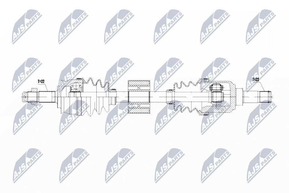 N.T.Y. NPW-FT-069.NTY Drive Shaft for FIAT,FORD,LANCIA