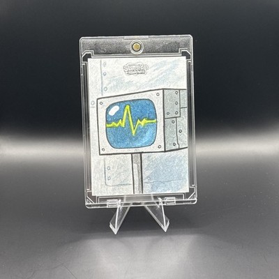 Topps Chrome Spongebob Karen Plankton 1/1 Sketch Card