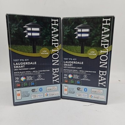 2 Pack Hampton Bay Lauderdale Smart LED Pathway Light Hubspace