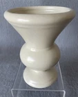 Vintage HAEGER Pottery Small Ivory Cream Urn Vase 4.5" MADE In USA
