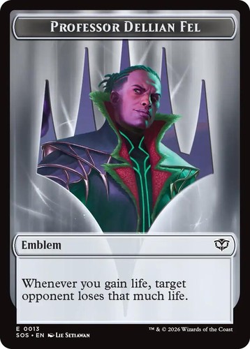 MTG Professor Dellian Fel Full Art FOIL SOS Japanese | eBay