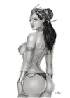 Dejah Thoris (11"x17") Original Art by Leo Maia - Ed Benes Studio