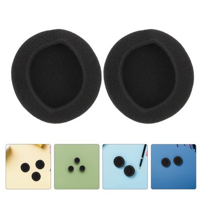 24Pcs Black Sponge Ear Cushion Covers Replacement Soft Durable Headphone Pads