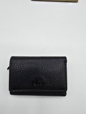 Gucci Marmont Black Compact Wallet Credit Card Slots COA INCLUDED