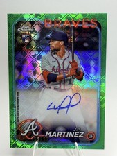 J.P. Martinez 33/99 ROOKIE AUTO - 2024 Topps Chrome Logofractor Green #RCA-JM