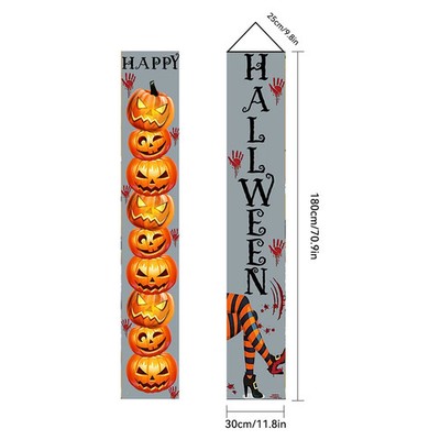 Halloween Türvorhang Horror Motiv Duft Kürbis Skelett Festival Party
