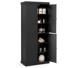 Kitchen Buffet Sideboard Freestanding Pantry Cabinet Storage Cupboard-Black