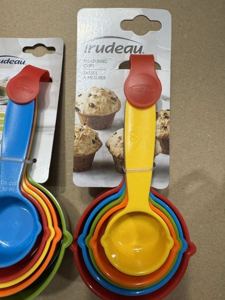 Trudeau Measuring Cups Set of 5 Assorted Colors 0995888 lot of 4 Packs - Image 2 of 4
