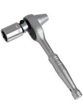 Pro 1/2" Scaffold Ratchet 7/8" DR. 6-Point Socket Ratchet Wrench Hammer Tip Tool