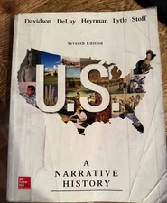 U.S. A Narrative History; Seventh Ed., McGraw Hill, 2015