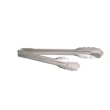 Vollrath 4780910 9 1/2 in Antimicrobial Stainless Steel Utility Tongs