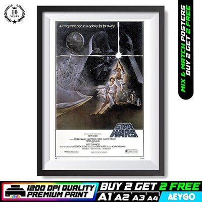 Star Wars Film Kino Film Wandbild Größe Bild Poster Druck Kunstwerk
