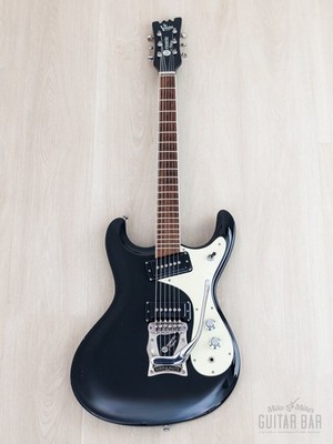 Mosrite 日本製 black 1990s Mosrite Ventures Model Super Custom '65 Black w/ Vibramute