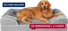 EHEYCIGA Orthopedic Extra Large Dog Bed, Waterproof Washable XL Pet Bed 44"