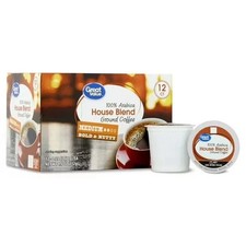 Great Value 100 Arabica House Blend Medium Roast Coffee Pods,