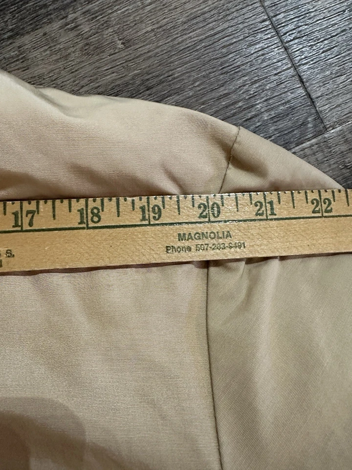 Vintage Yamaha Parka Jacket Coat Mens L Beige Hooded Embroidered Logo - Image 2 of 4