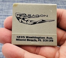 Vintage The Paragon Gay Club Bar Lounge Matchbox Florida Matchbook Advertising