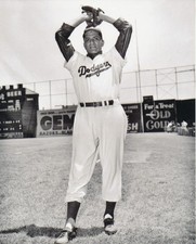 don newcombe 8x10 photo brooklyn dodgers 3 w.s 1949 r.o.y 1956 cy young