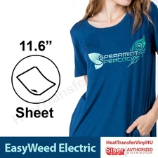 Siser EasyWeed Electric Heat Transfer Vinyl 12 "x 12" sheet **FREE SHIPPING**