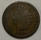 1869 Better - Indian Head Cent - Exact Coin Imaged #IND126