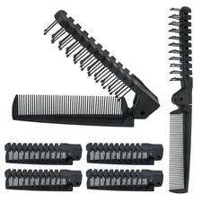 Qjaiune 6PCS Travel Folding Hair Brush and Comb Set, Anti-Static Mini Pocket ...