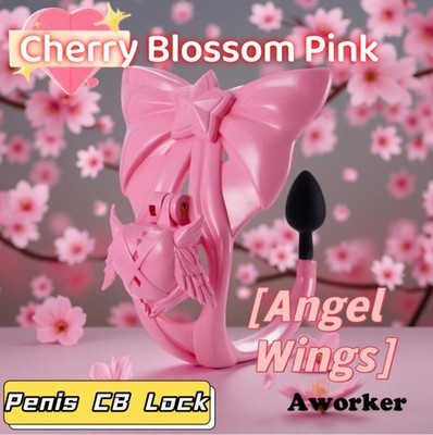 Angel's Heart Chastity Cage Sissy CB Lock Celibacy Restraint Chastity Device 