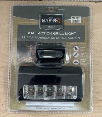 Mr. Bar-B-Q Dual Action Pivot Grill Light Bright LED 45° Head Rotation 40261Y