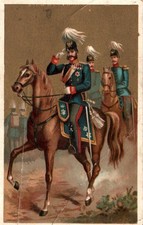 BRITISH CAVALRY On B. T. BABBIT'S SOAP Victorian Trade Card
