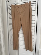 Dries Van Noten Men's Beige Dress Pant Cotton Size 48 X 28 Inch Inseam