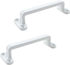 2Pcs Zinc Alloy Sliding Door Handle White 4.72"x1.46"x1.06"  Barn Door Handle H