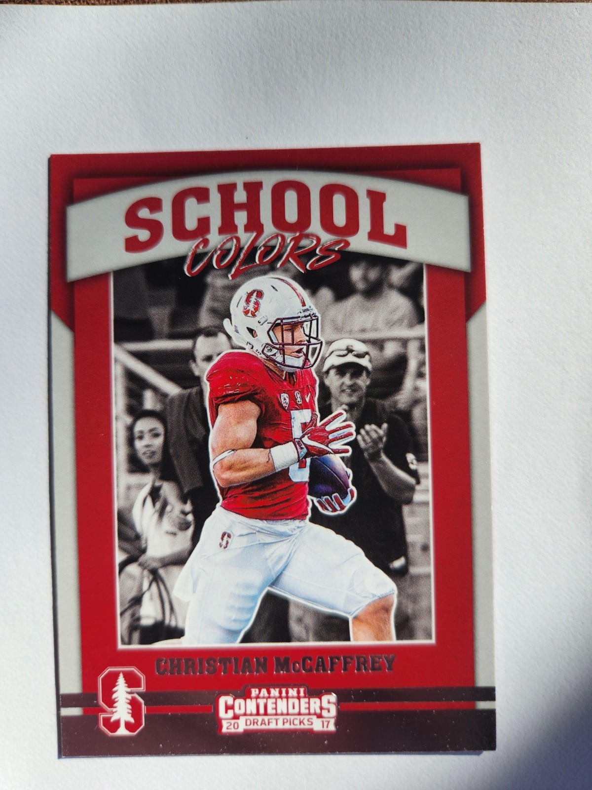 Christian McCaffrey Panini Contenders Draft Picks School Colors #7 Base