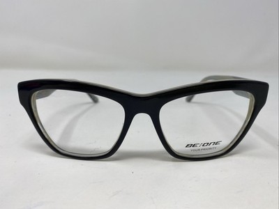 BE ONE EYEWEAR BE 6325 C2 52-16-135 Black/Gray Full Rim Eyeglasses Frame !K99