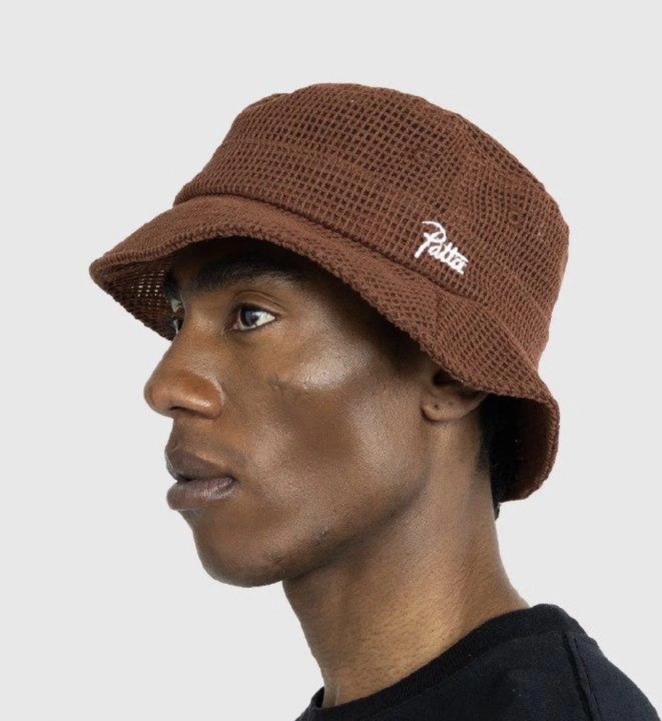 Brown patta Bucket Hat