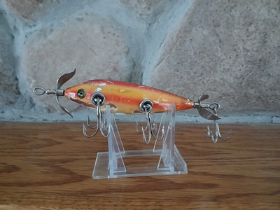 #ad #ad Heddon 5 Hook Under Water Minnow Fishing Lure Cup Rig Hardware Rainbow FAT... $95.00