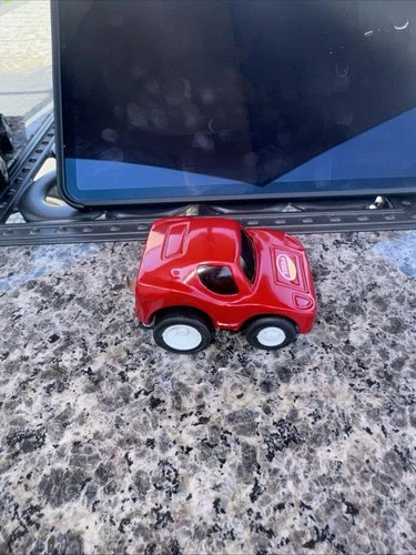 1970s Red Tonka Sports Car With Decal Pressed Steel Made in Japan