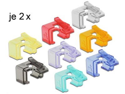 RJ45 Rastnase Reparatur Clips 16 Stück Netzwerkstecker Cat 5 6 7 Stecker Ersatz
