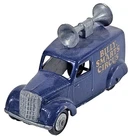 Vintage Dinky Toys No 34C 492 Loudspeaker Van Diecast Model Blue Color Car Unbox