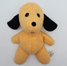 Animal Fair 1971 Henry Yellow Dog Plush 9 Inch Bean Bag Toy Eden Valley Minn VTG