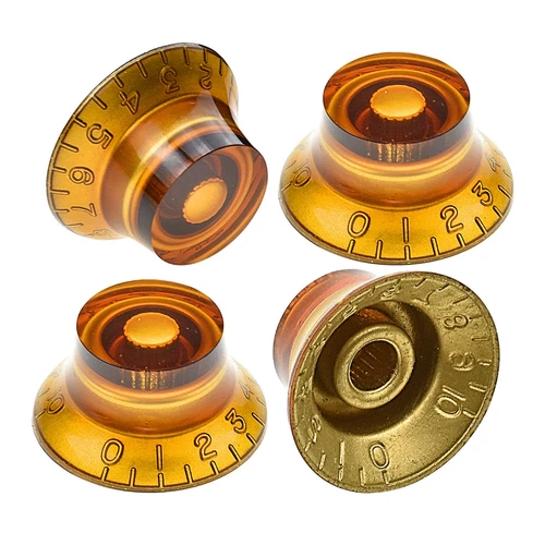 4PCS Amber Speed Control Knobs Fit for EPI Gibson LP SG Guitar 
