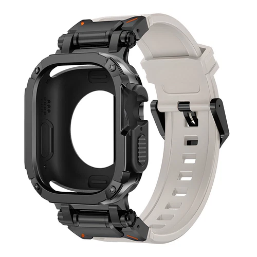 Correa y carcasa de metal + silicona para Apple Watch Ultra2 49 mm 9 8 44/45 mm - Imagen 20 de 32
