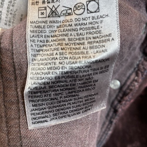 Levi's 541 Jeans Men's 36x24 (Measured) Red/Cranberry Acid Washed Marbled Dyed - Picture 8 of 9