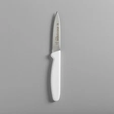 Dexter-Russell Basics 3" White Straight Edge Tapered Point Paring Knife