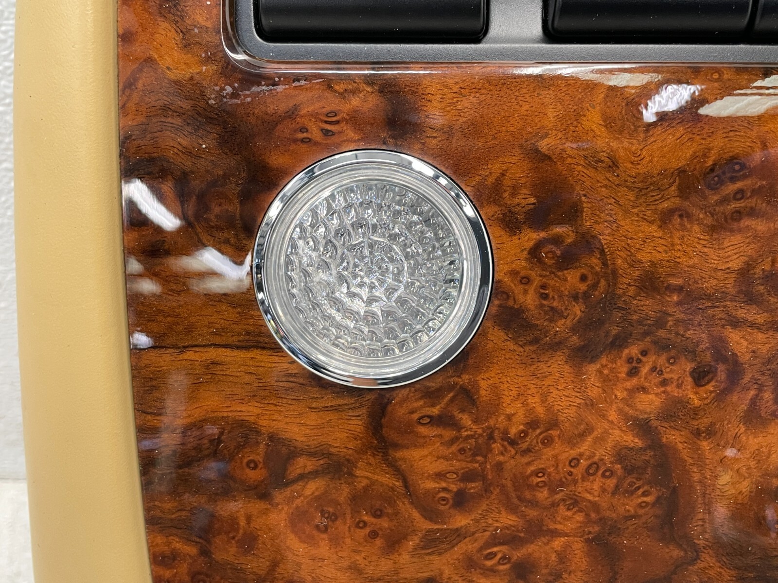 03-07 Bentley Continental GT Overhead Dome Light Lamp Switch Panel Wood 1577 OEM