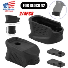 2/4Pcs Enhanced Mag azine Base Plate Extension Add +2 Rd for Glock 42