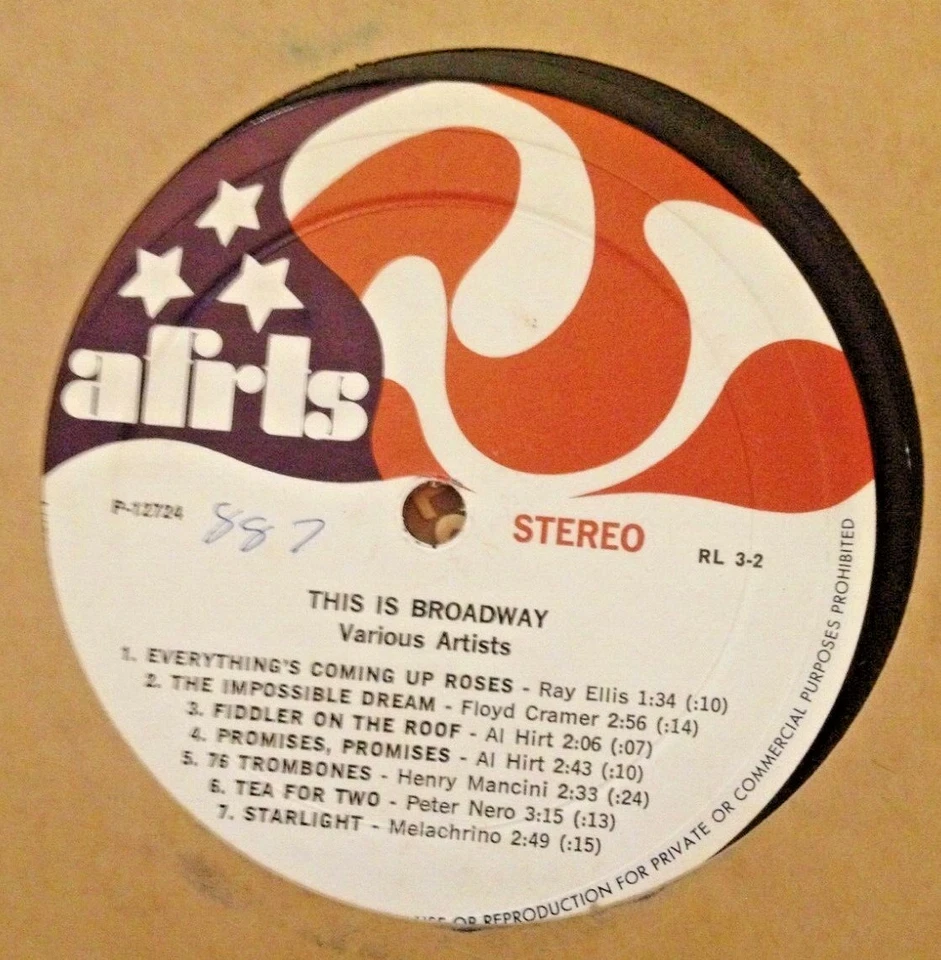 RADIO SHOW: AFN RL3-2 HUGO MONTENEGRO "PEOPLE ONE TO ONE" & "THIS IS BROADWAY" - Image 2 of 2