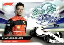 2022 Topps Formula 1 #CABS-CL Charles Leclerc Clean Air, Blue Skies