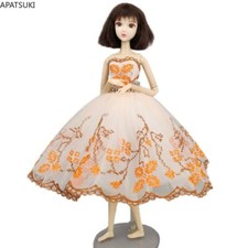 Golden Ballet Dress For 11.5in. Doll Outfits 1/6 Dolls Accessories Clothes Toys
