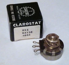 Clarostat RV4NAYSB105A Potentiometer 1Meg Ohm Variable Resistor 5905-00-542-8051
